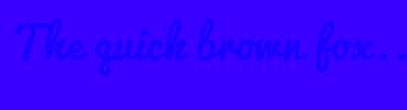 Image with Font Color 1800FF and Background Color 3A00FF